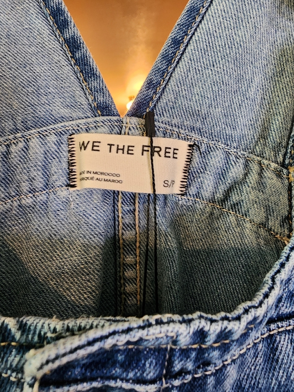 Free People Denim Button-Front Overall Dress - Light-medium Blue - Picture 2 of 7